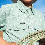 Kids Western Shirt Short Sleeve Poncho Outdoors