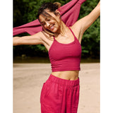Women's Spacedye Slim Racerback Cropped Tank