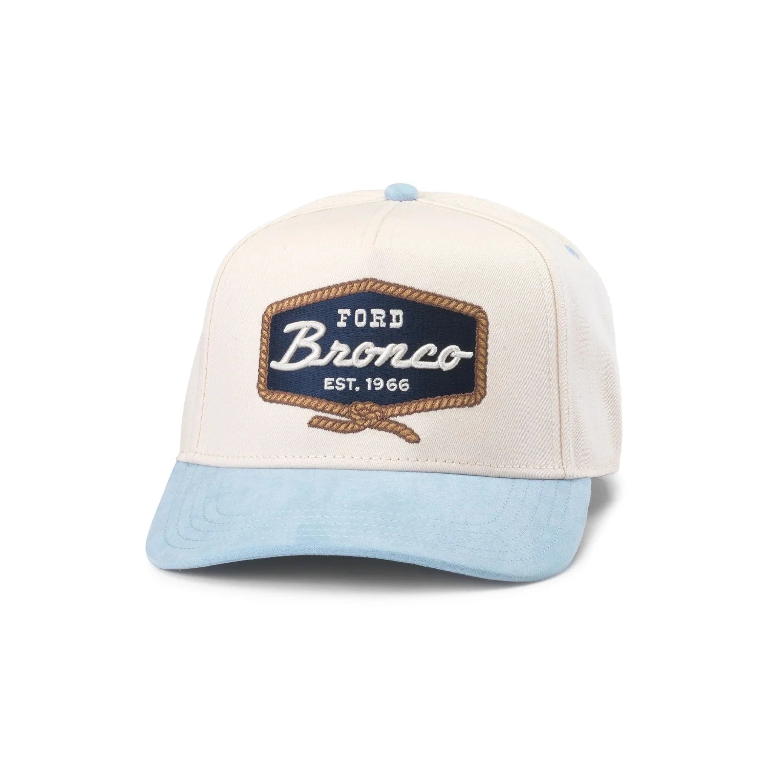 American Needle 11. HATS - HATS BILLED - HATS BILLED Wrangler Bronco Hat | Ivory / Smoke Blue