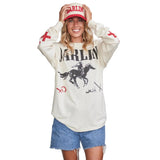 DARLIN' 11. HATS - HATS BILLED - HATS BILLED Women's Darlin Snapback RED|CREAM OS