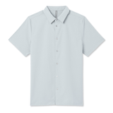 Vuori 01. MENS APPAREL - MENS SS SHIRTS - MENS SS BUTTON UP Men's Short Sleeve Manhattan Button Down HRG HARBOR GREY