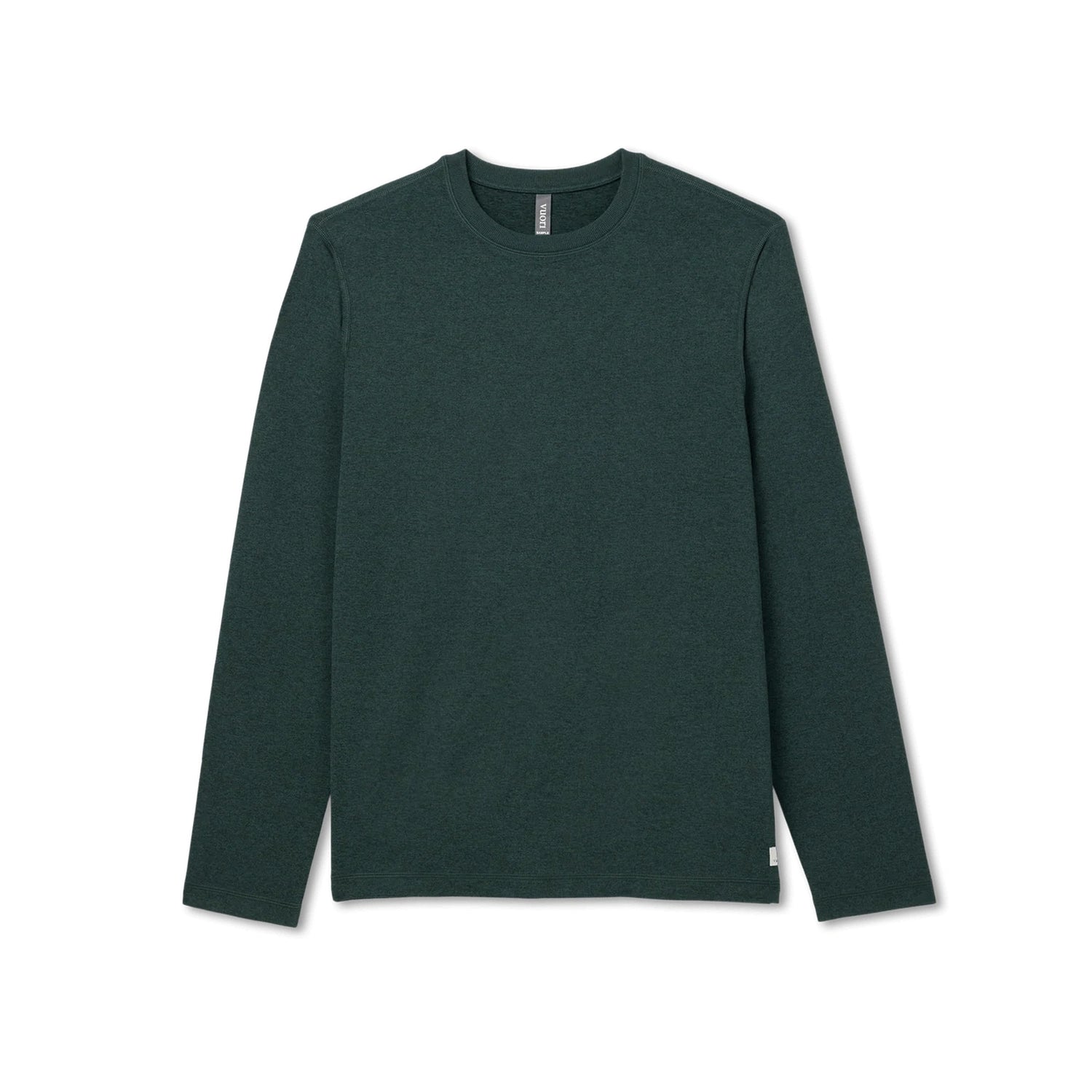 Vuori 01. MENS APPAREL - MENS LS SHIRTS - MENS LS CASUAL Men's Long Sleeve Ponto Performance Tee HEV EVERGREEN HEATHER