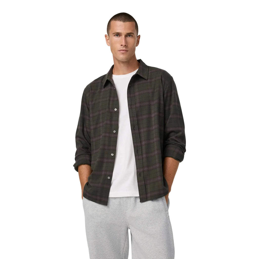 Men’s Long Sleeve Midweight Flannel Shirt Vuori - TRG