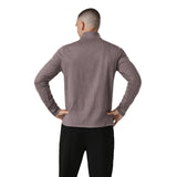 Vuori 01. MENS APPAREL - MENS HOODIES|SWEATERS - MENS PO Q ZIP Men's Ponto Half Zip Mock Neck HHB HUCKLEBERRY HEATHER