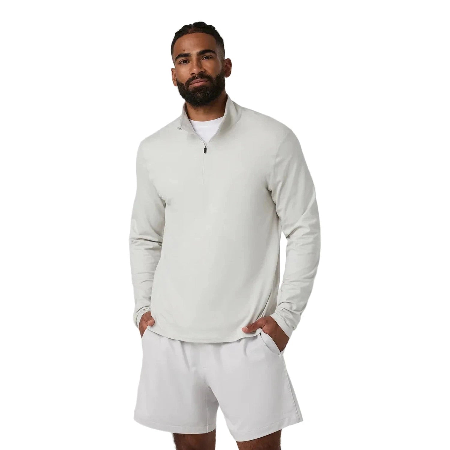 Men's Ponto Half Zip Mock Neck