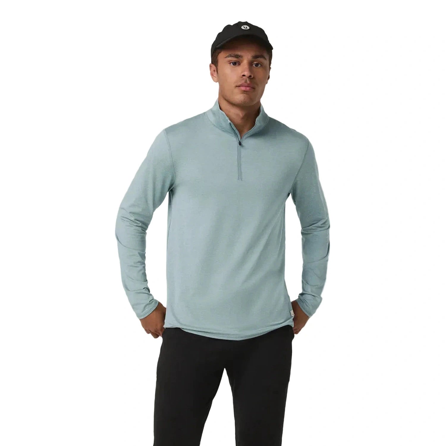 Vuori Men's Ponto Half Zip Mock Neck - High Country Outfitters Vuori Men's Ponto Half Zip Mock Neck - High Country Outfitters