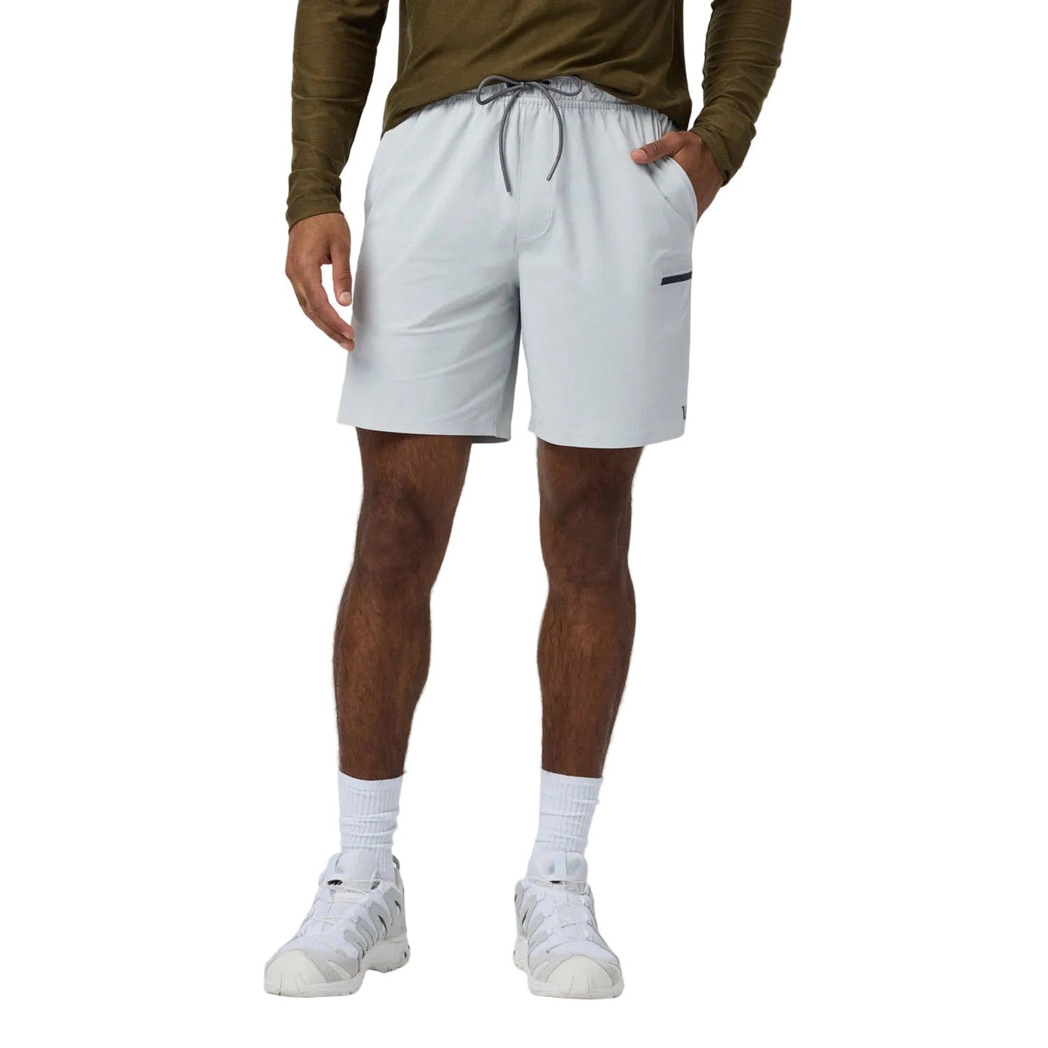 Vuori 01. MENS APPAREL - MENS SHORTS - MENS SHORTS ACTIVE Men's Grafton Short Unlined Classic Fit 7" SDG SKY GREY