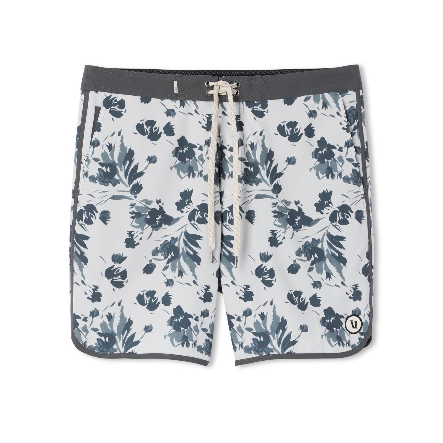 Vuori 01. MENS APPAREL - MENS SHORTS - MENS SHORTS SWIM Men's Cruise Boardshort FGF FROST GREY FLEUR