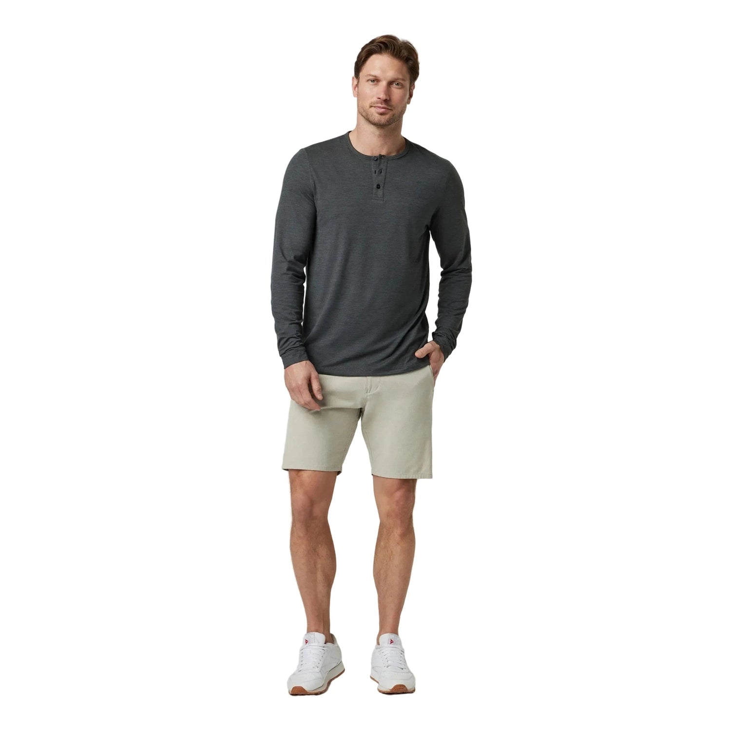 Vuori 01. MENS APPAREL - MENS SHORTS - MENS SHORTS CASUAL Men's Aim Short KHK KHAKI
