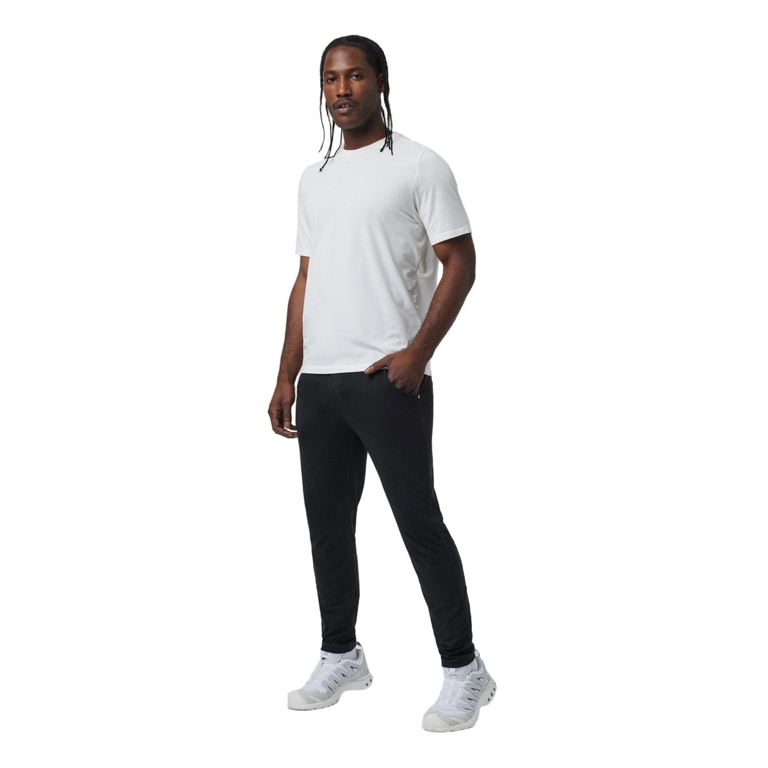 Vuori 01. MENS APPAREL - MENS PANTS - MENS PANTS LOUNGE Men's Ponto Performance Pant BLACK HEATHER