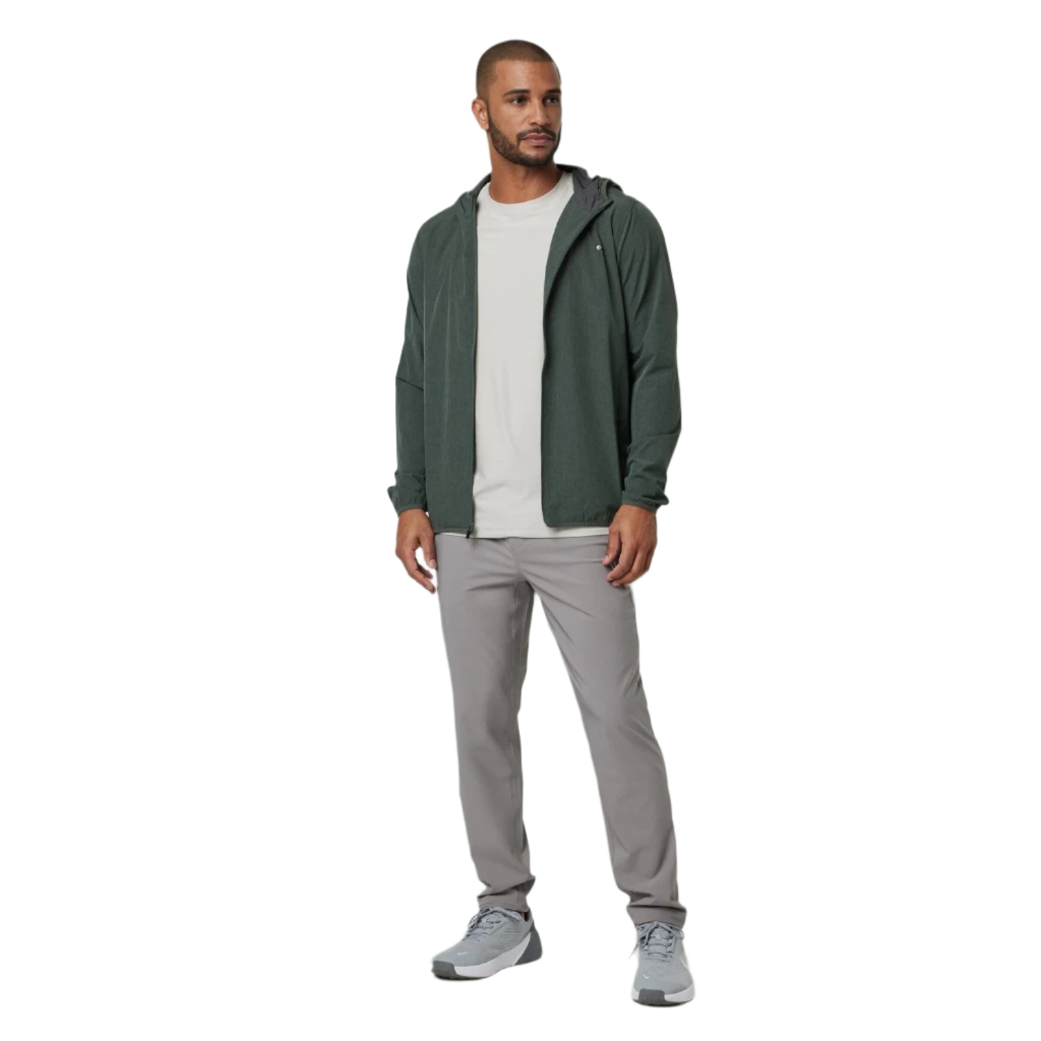 Vuori 01. MENS APPAREL - MENS JACKETS - MENS JACKETS WIND Men's Outdoor Trainer Shell AST ASPEN LINEN TEXTURE