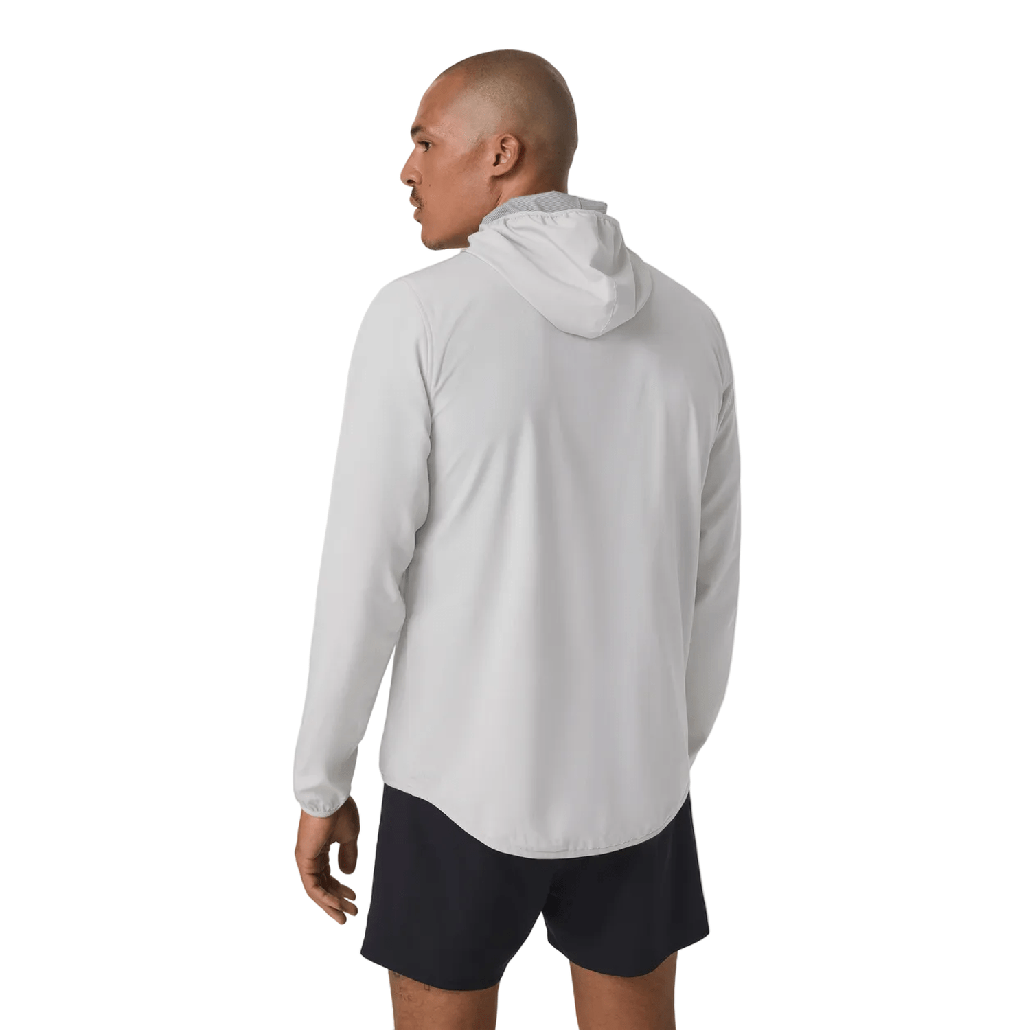 Vuori 01. MENS APPAREL - MENS JACKETS - MENS JACKETS WIND Men's Outdoor Trainer Shell GMX GREY MIST LINEN TEXTURE