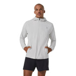 Vuori 01. MENS APPAREL - MENS JACKETS - MENS JACKETS WIND Men's Outdoor Trainer Shell GMX GREY MIST LINEN TEXTURE