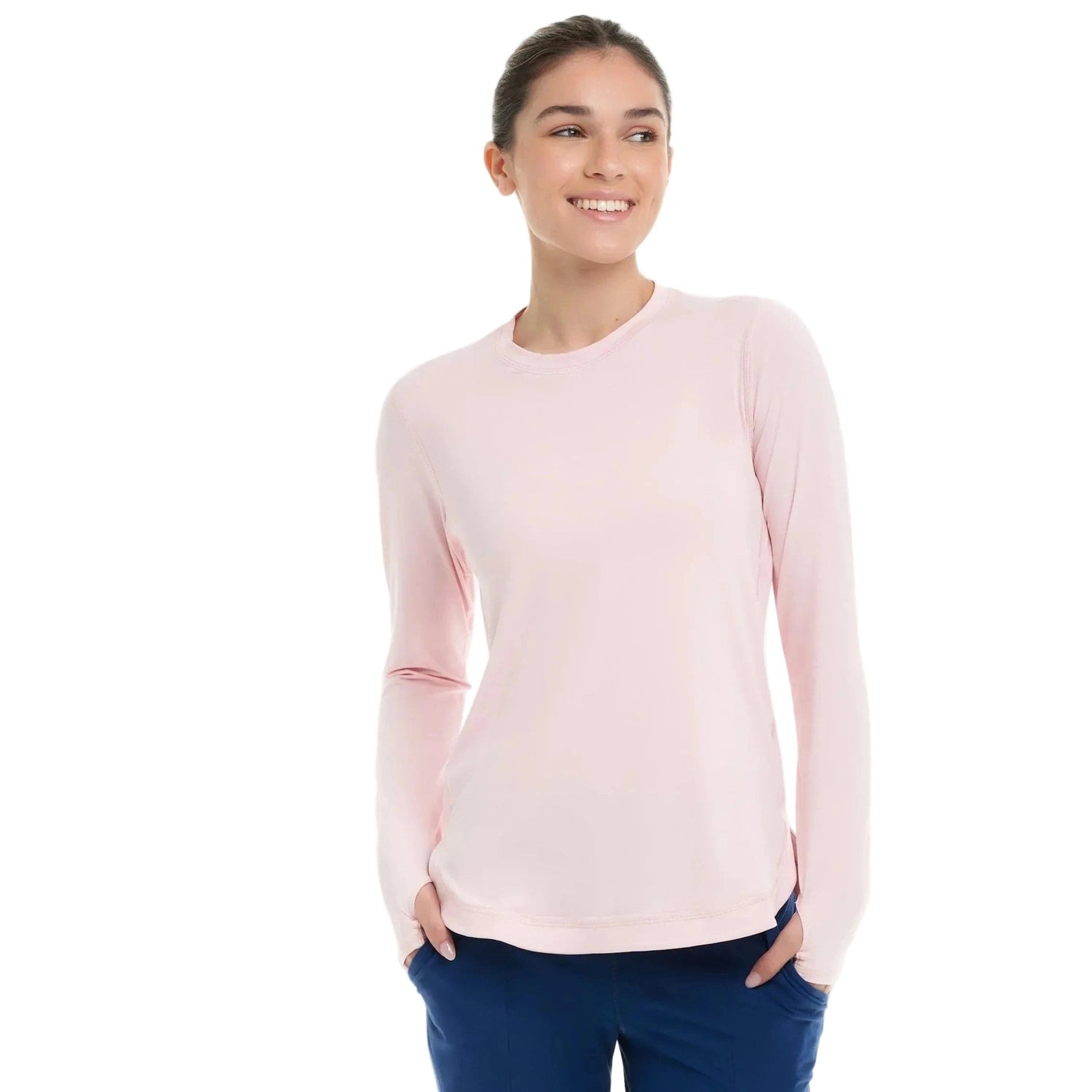 Women’s Relaxed Scallop Top BloqUV - TICKLE ME PINK / XS