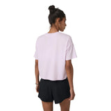 Vuori 02. WOMENS APPAREL - WOMENS SS SHIRTS - WOMENS SS ACTIVE Women's Energy Tee LZH LILAC BREEZE HEATHER