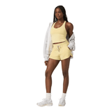 Vuori 02. WOMENS APPAREL - WOMENS SS SHIRTS - WOMENS TANK ACTIVE Women's Halo Performance Crop 2.0 LPH LEMON SNAP HEATHER