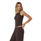 Vuori 02. WOMENS APPAREL - WOMENS SS SHIRTS - WOMENS TANK CASUAL Women's Pose Cooper Tank FRS FRENCH ROAST