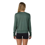 Vuori 02. WOMENS APPAREL - WOMENS LS SHIRTS - WOMENS LS ACTIVE Women's Daydream Crew HGN AGATE GREEN HEATHER