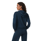 Vuori 02. WOMENS APPAREL - WOMENS HOODIES|SWEATERS - WOMENS PO HOODY Women's Halo Modern Pullover Hoodie BTH BLUE COAST HEATHER