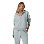 Vuori 02. WOMENS APPAREL - WOMENS HOODIES|SWEATERS - WOMENS PO HOODY Women's Restore Relaxed Half Zip Hoodie BHZ BLUE HAZE