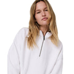 Vuori 02. WOMENS APPAREL - WOMENS HOODIES|SWEATERS - WOMENS PO HOODY Women's Restore Relaxed Half Zip Hoodie WHT WHITE
