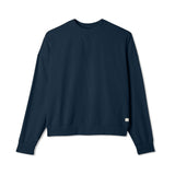 Vuori 02. WOMENS APPAREL - WOMENS HOODIES|SWEATERS - WOMENS PO SWEATERS Women's Halo Modern Crew BTH BLUE COAST HEATHER