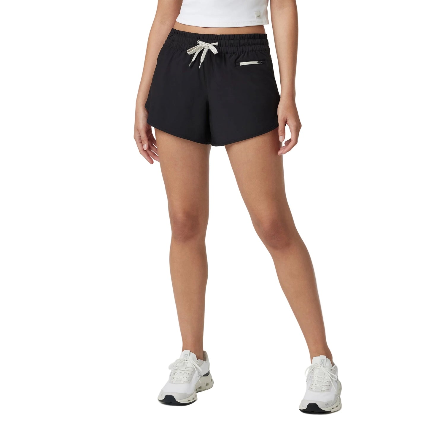 Vuori 02. WOMENS APPAREL - WOMENS SHORTS - WOMENS SHORTS ACTIVE Women's Clementine Short 2.0 - 4 in BLK BLACK