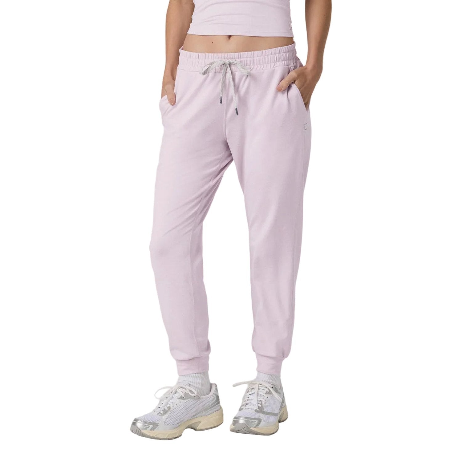 Vuori 02. WOMENS APPAREL - WOMENS PANTS - WOMENS PANTS LOUNGE Women's Performance Jogger LZH LILAC BREEZE HEATHER