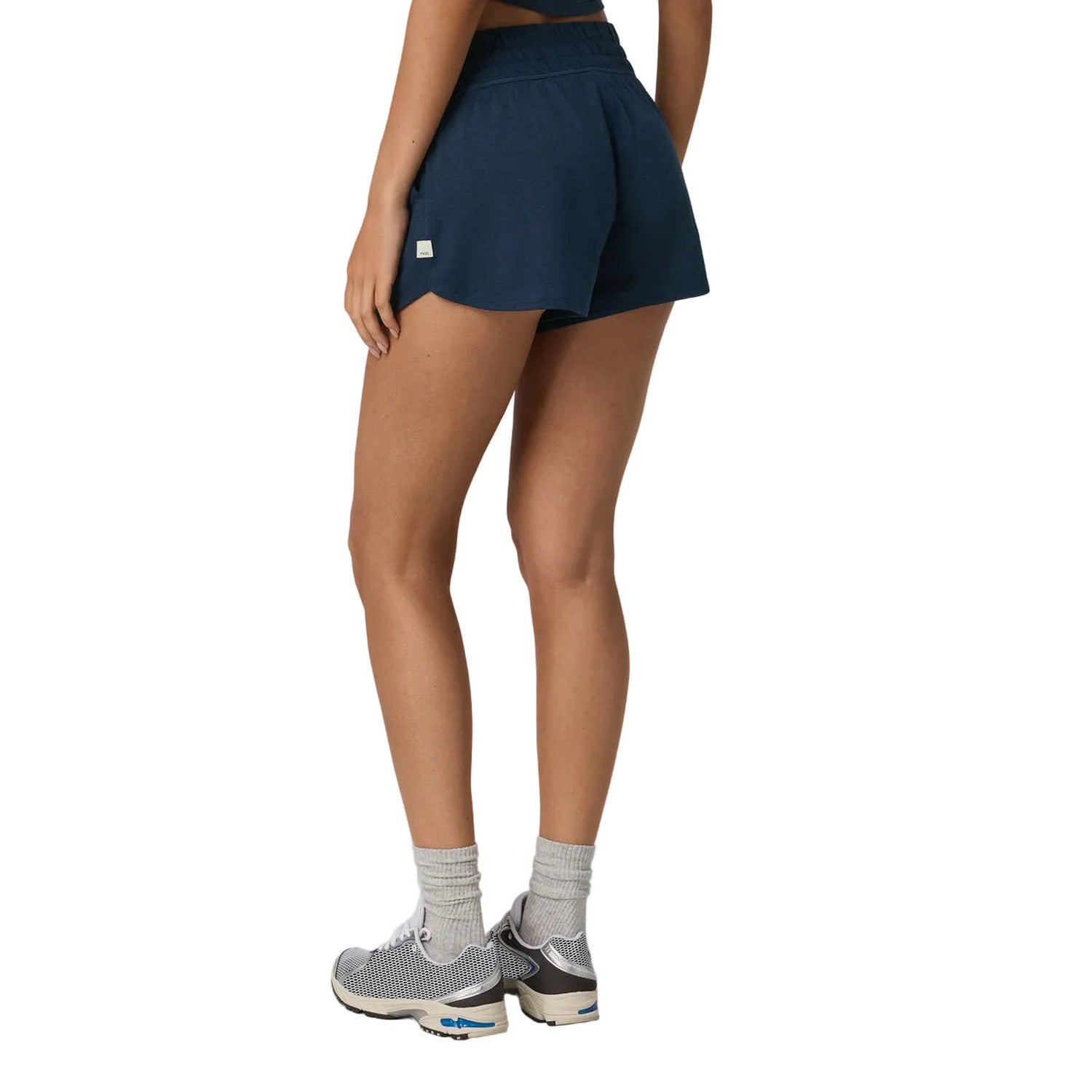Vuori 02. WOMENS APPAREL - WOMENS SHORTS - WOMENS SHORTS LOUNGE Women's Halo Performance Short 2.0 BTH BLUE COAST HEATHER
