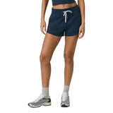 Vuori 02. WOMENS APPAREL - WOMENS SHORTS - WOMENS SHORTS LOUNGE Women's Halo Performance Short 2.0 BTH BLUE COAST HEATHER