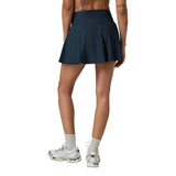 Vuori 02. WOMENS APPAREL - WOMENS DRESS|SKIRT - WOMENS SKIRT ACTIVE Women's Baseline Gingham Skirt 14.5" OBL OCEAN BLUE