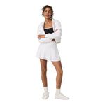 Vuori 02. WOMENS APPAREL - WOMENS DRESS|SKIRT - WOMENS SKIRT ACTIVE Women's Baseline Gingham Skirt 14.5" WHT WHITE