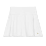 Vuori 02. WOMENS APPAREL - WOMENS DRESS|SKIRT - WOMENS SKIRT ACTIVE Women's Baseline Gingham Skirt 14.5" WHT WHITE