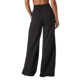 Vuori 02. WOMENS APPAREL - WOMENS PANTS - WOMENS PANTS CASUAL Women's Villa Everyday Wideleg BLK BLACK