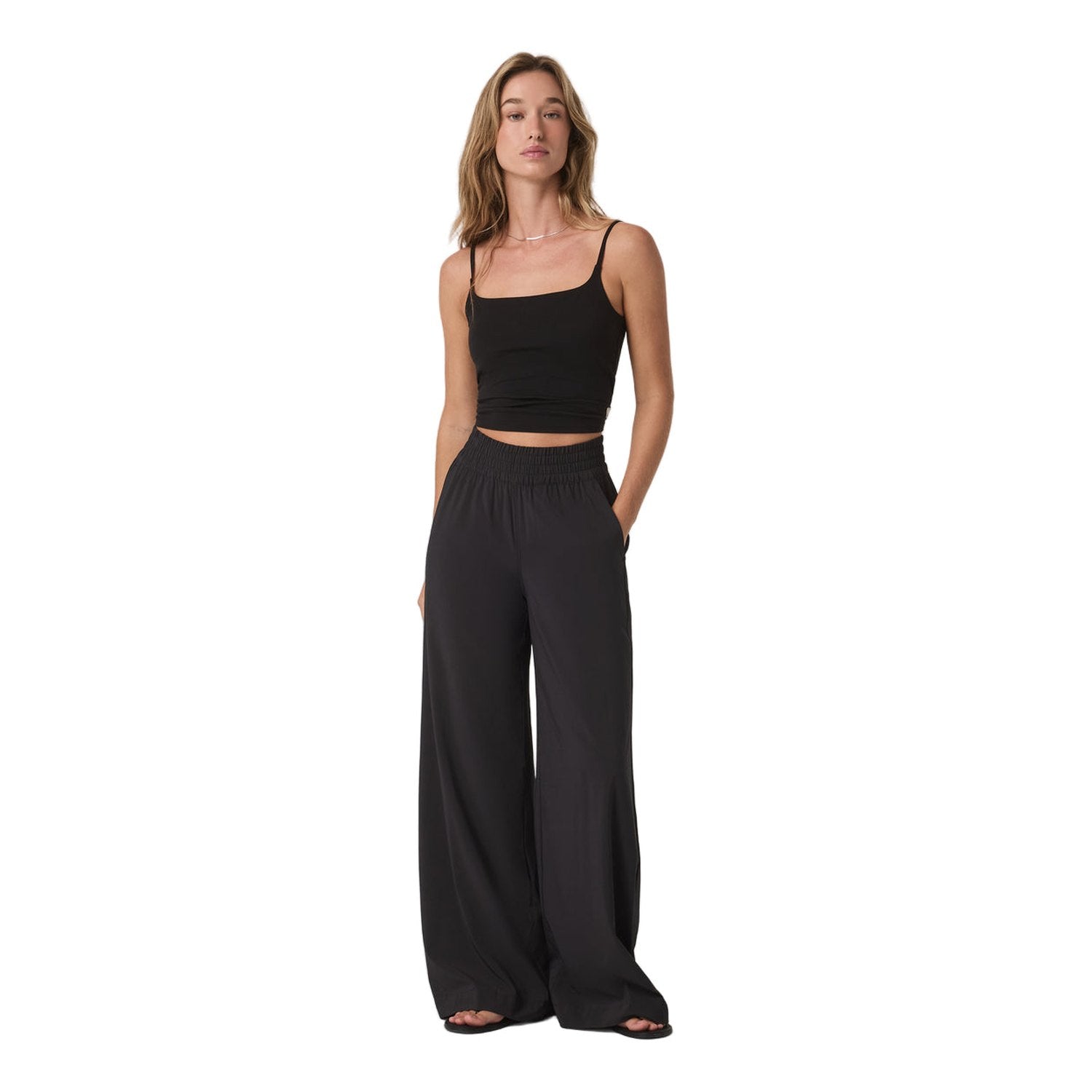 Vuori 02. WOMENS APPAREL - WOMENS PANTS - WOMENS PANTS CASUAL Women's Villa Everyday Wideleg BLK BLACK