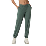 Vuori 02. WOMENS APPAREL - WOMENS PANTS - WOMENS PANTS LOUNGE Women's Halo Modern Sweatpant AGG AGATE GREEN