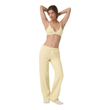 Vuori 02. WOMENS APPAREL - WOMENS PANTS - WOMENS PANTS CASUAL Women's Halo Modern Straight Leg Pant LPH LEMON SNAP HEATHER