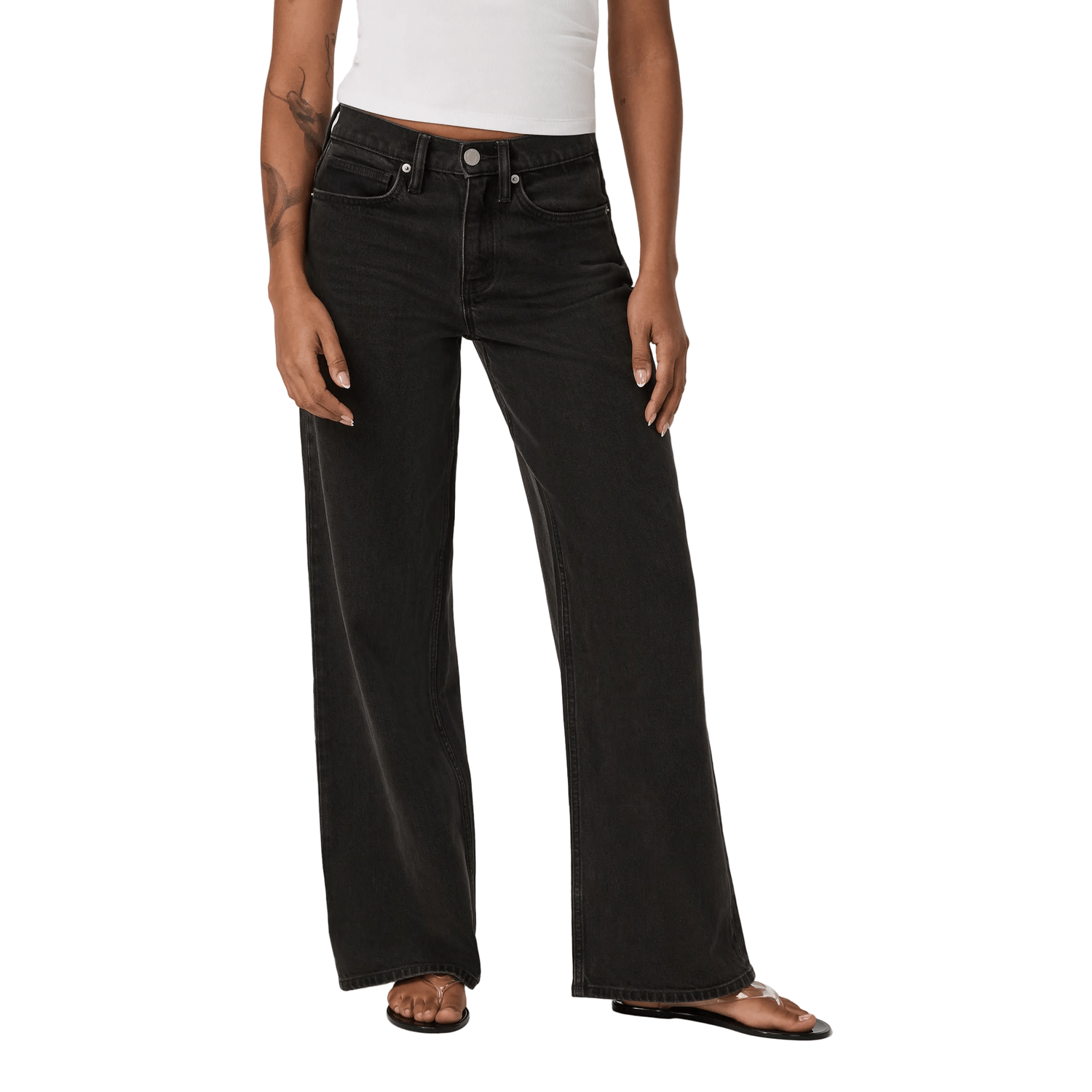 Women’s Vuori Vintage Wideleg 32’’ - DBW BLACK WASH DENIM