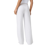 Vuori 02. WOMENS APPAREL - WOMENS PANTS - WOMENS PANTS CASUAL Women's Halo Essential Wideleg Pant WHT WHITE