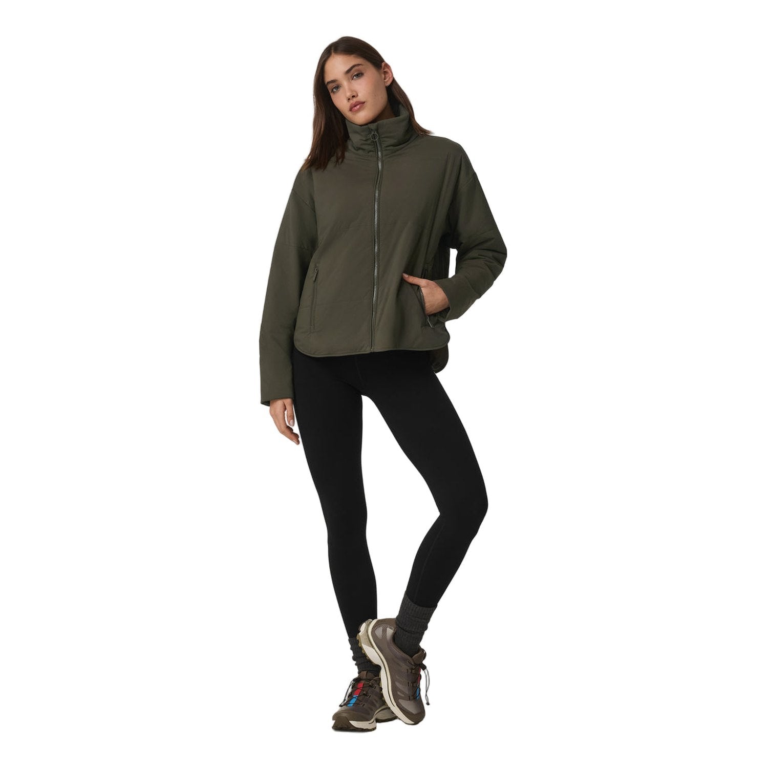 Vuori 02. WOMENS APPAREL - WOMENS JACKETS - WOMENS JACKETS INSULATED Women's Canyon Insulated Jacket OLV OLIVE