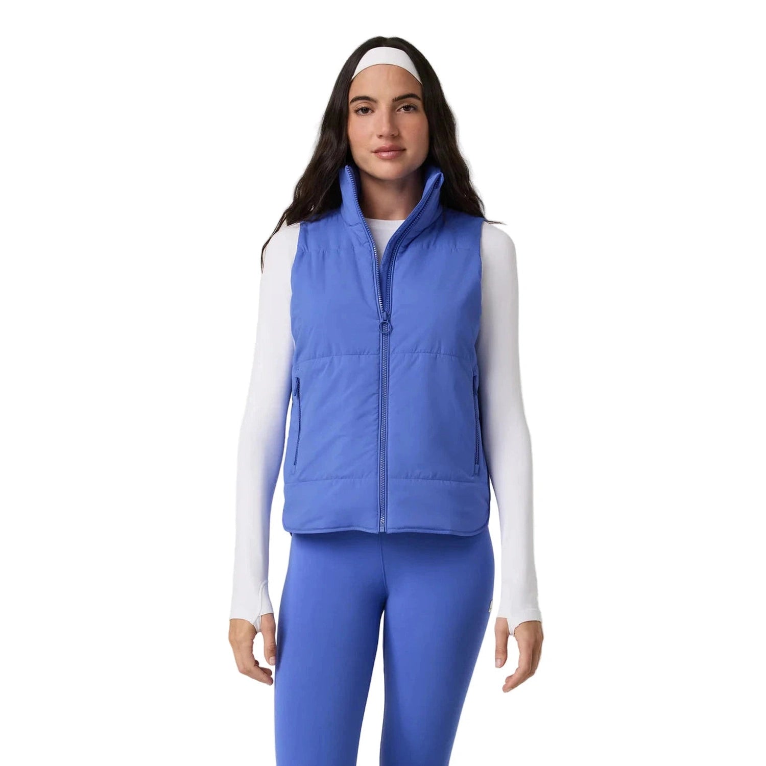 Vuori 02. WOMENS APPAREL - WOMENS VEST - WOMENS VEST INSULATED Women's Canyon Insulated Vest BRI BRIGHT IRIS