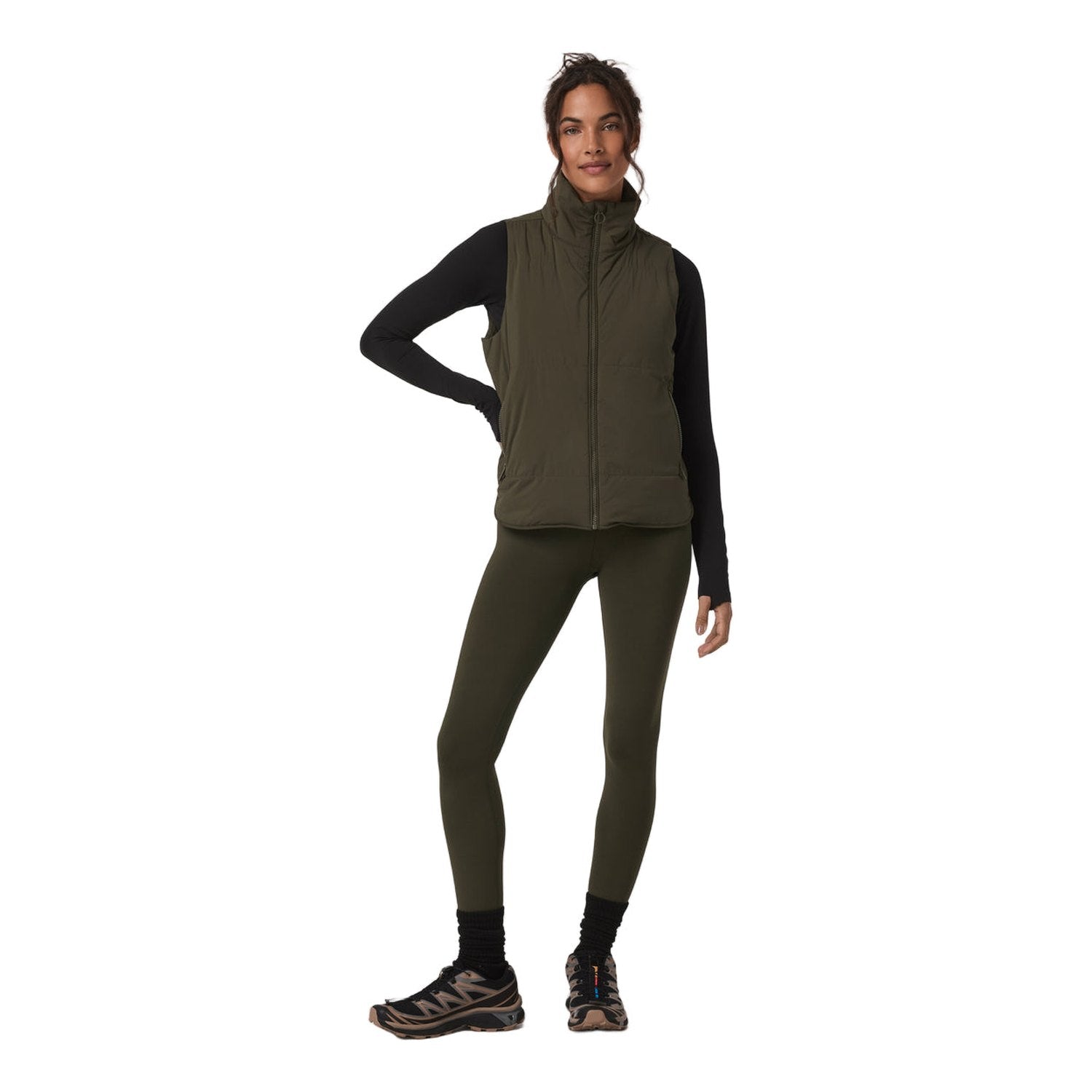 Vuori 02. WOMENS APPAREL - WOMENS PANTS - WOMENS PANTS LEGGINGS Women's Chilled Out Legging OLV OLIVE