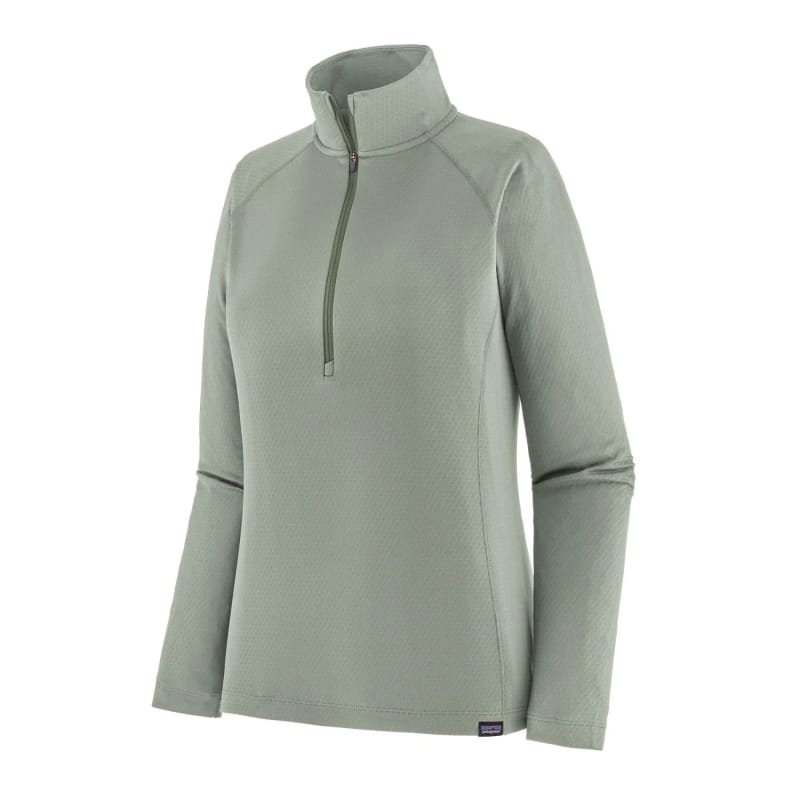 Patagonia 02. WOMENS APPAREL - WOMENS SKI - WOMENS THERMAL TOPS Women's Capilene Midweight Zip-Neck STGN SLEET GREEN