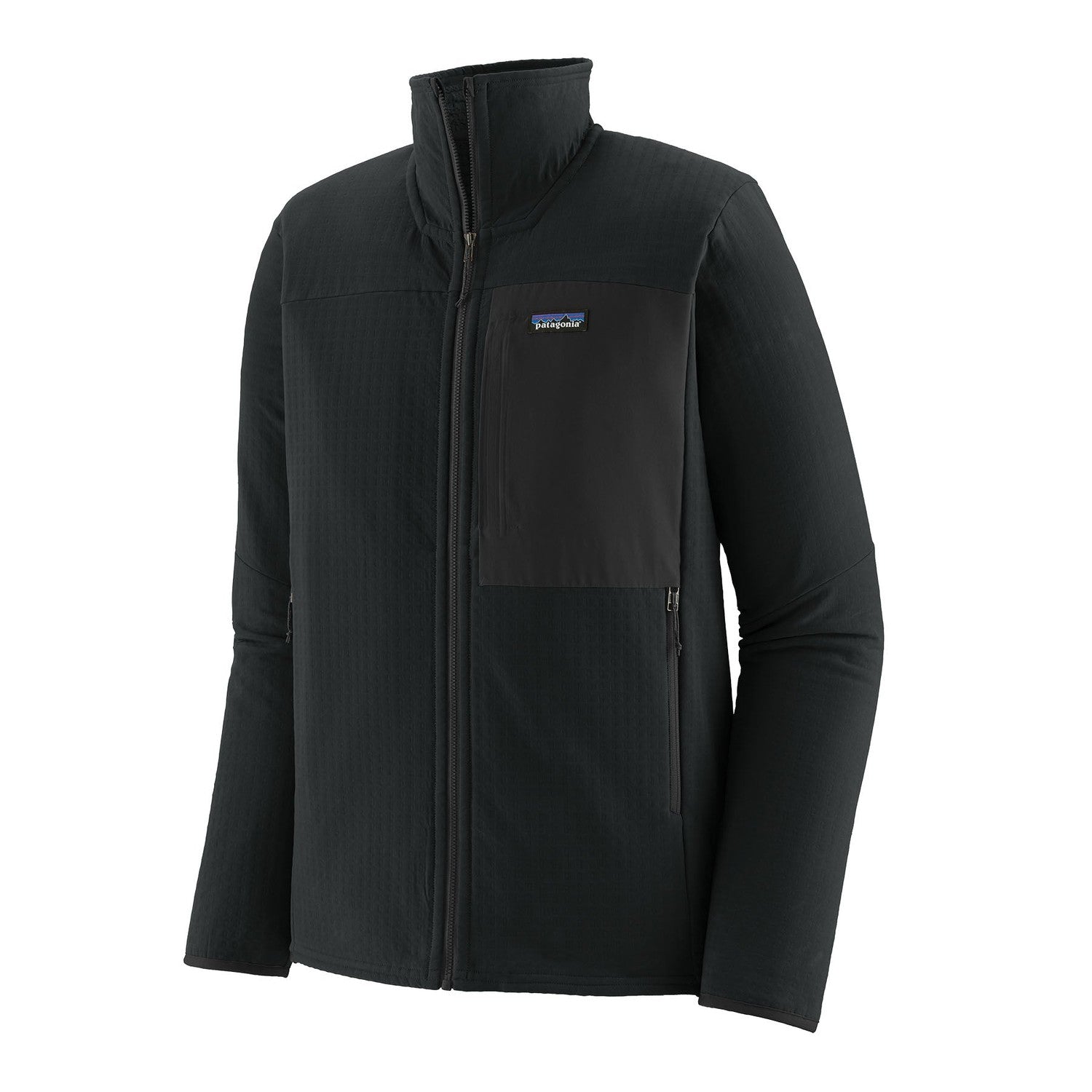 Patagonia 01. MENS APPAREL - MENS JACKETS - MENS JACKETS FLEECE Men's R2 TechFace Jacket BLK BLACK