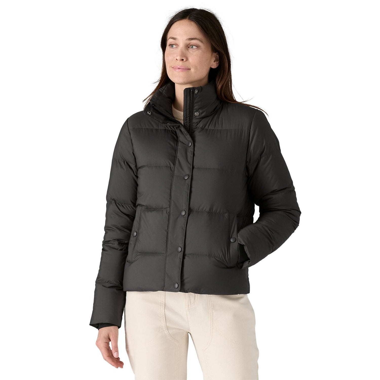 Patagonia 02. WOMENS APPAREL - WOMENS JACKETS - WOMENS JACKETS INSULATED Women's Silent Down Jacket BLK BLACK