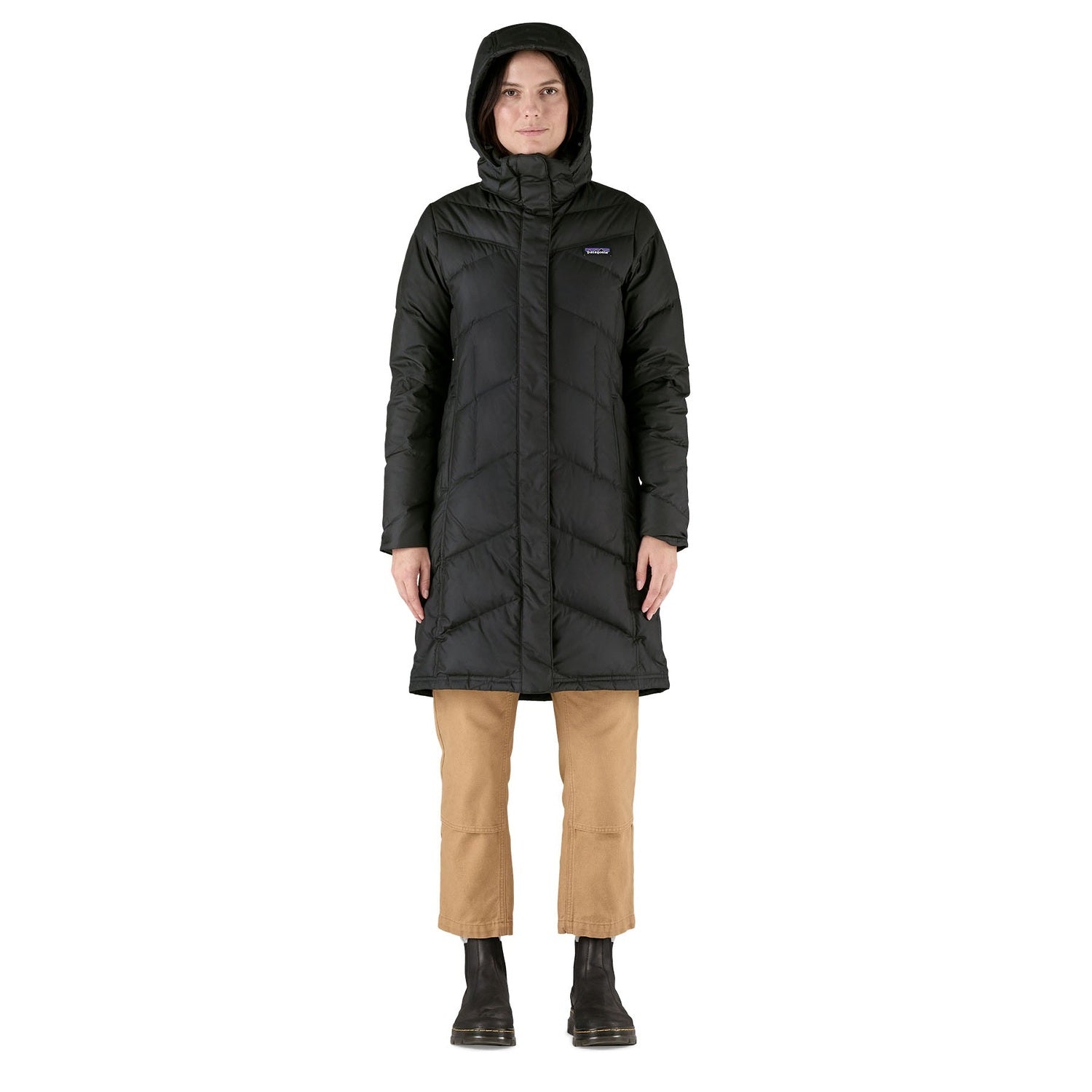 Patagonia 02. WOMENS APPAREL - WOMENS JACKETS - WOMENS JACKETS INSULATED Women's Down With It Parka BLK BLACK