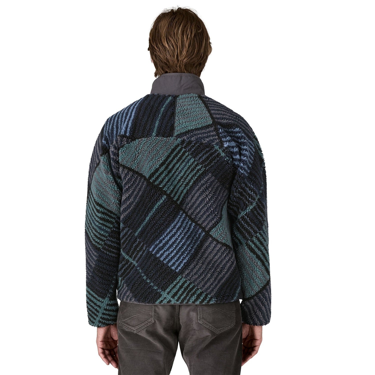 Patagonia 01. MENS APPAREL - MENS JACKETS - MENS JACKETS FLEECE Men's Classic Retro-X® Fleece Jacket RQIN RAINFALL QUILT| INK BLACK