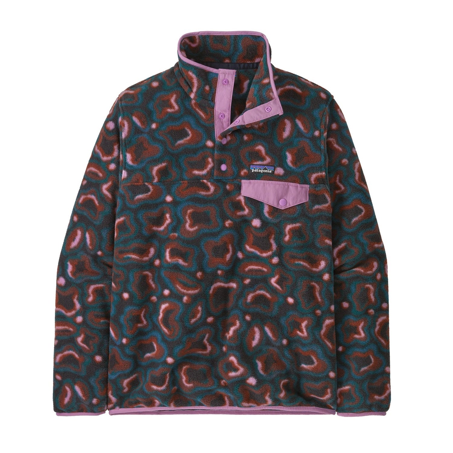 Patagonia 02. WOMENS APPAREL - WOMENS HOODIES|SWEATERS - WOMENS PO SWEATERS Women's Lightweight Synchilla® Snap-T® Fleece Pullover STVA SOFT SPIREA| DRIED VANILLA