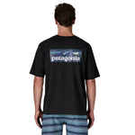 Patagonia 01. MENS APPAREL - MENS T-SHIRTS - MENS T-SHIRT SS Men's Boardshort Logo Pocket Responsibili-Tee INBK INK BLACK
