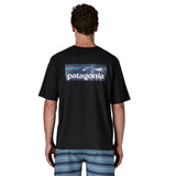 Patagonia 01. MENS APPAREL - MENS T-SHIRTS - MENS T-SHIRT SS Men's Boardshort Logo Pocket Responsibili-Tee INBK INK BLACK